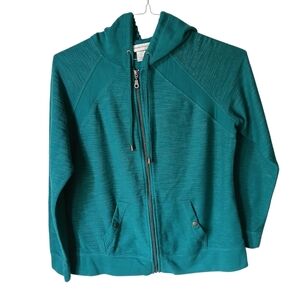 Christopher & Banks Kids Turquoise Zip-Up Hoodie